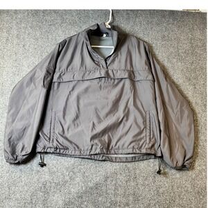Gap Pullover‎ Windbreaker Lightweight Gray Jacket Half Zip Mens Size M